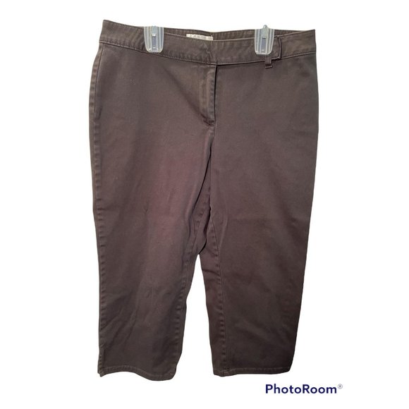 Worthington Pants - Worthington Petite Stretch Black Capri 12P